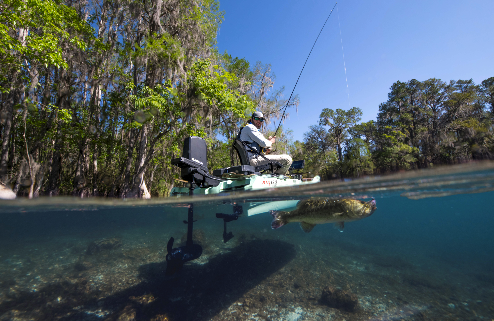 Garmin Force® Current Trolling Motor with Power Steer Foot Pedals