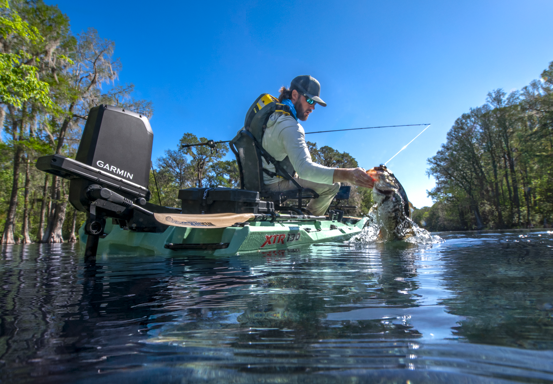 Garmin Force® Current Trolling Motor with Power Steer Foot Pedals