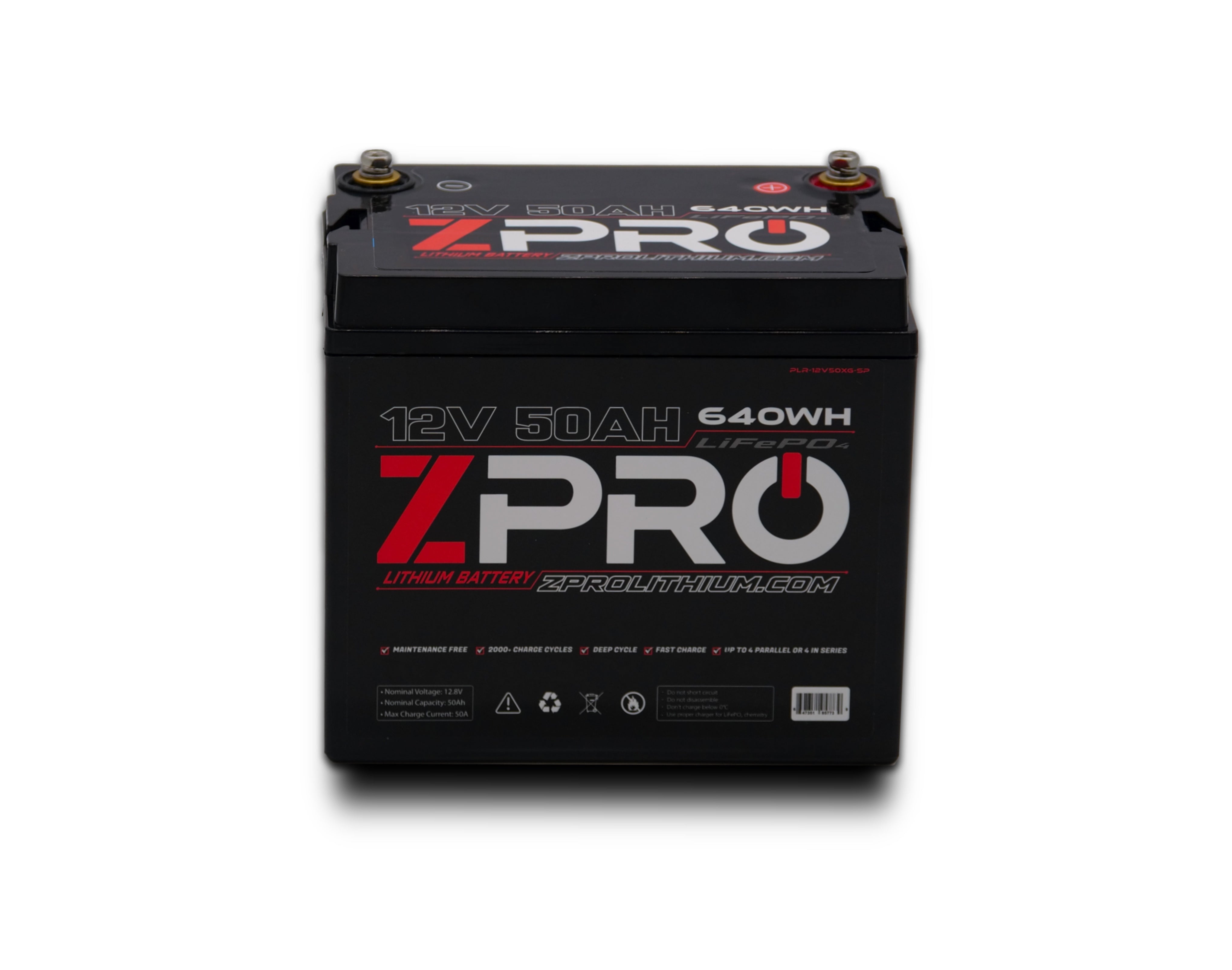 ZPRO Lithium - 12V50AH Lithium Battery