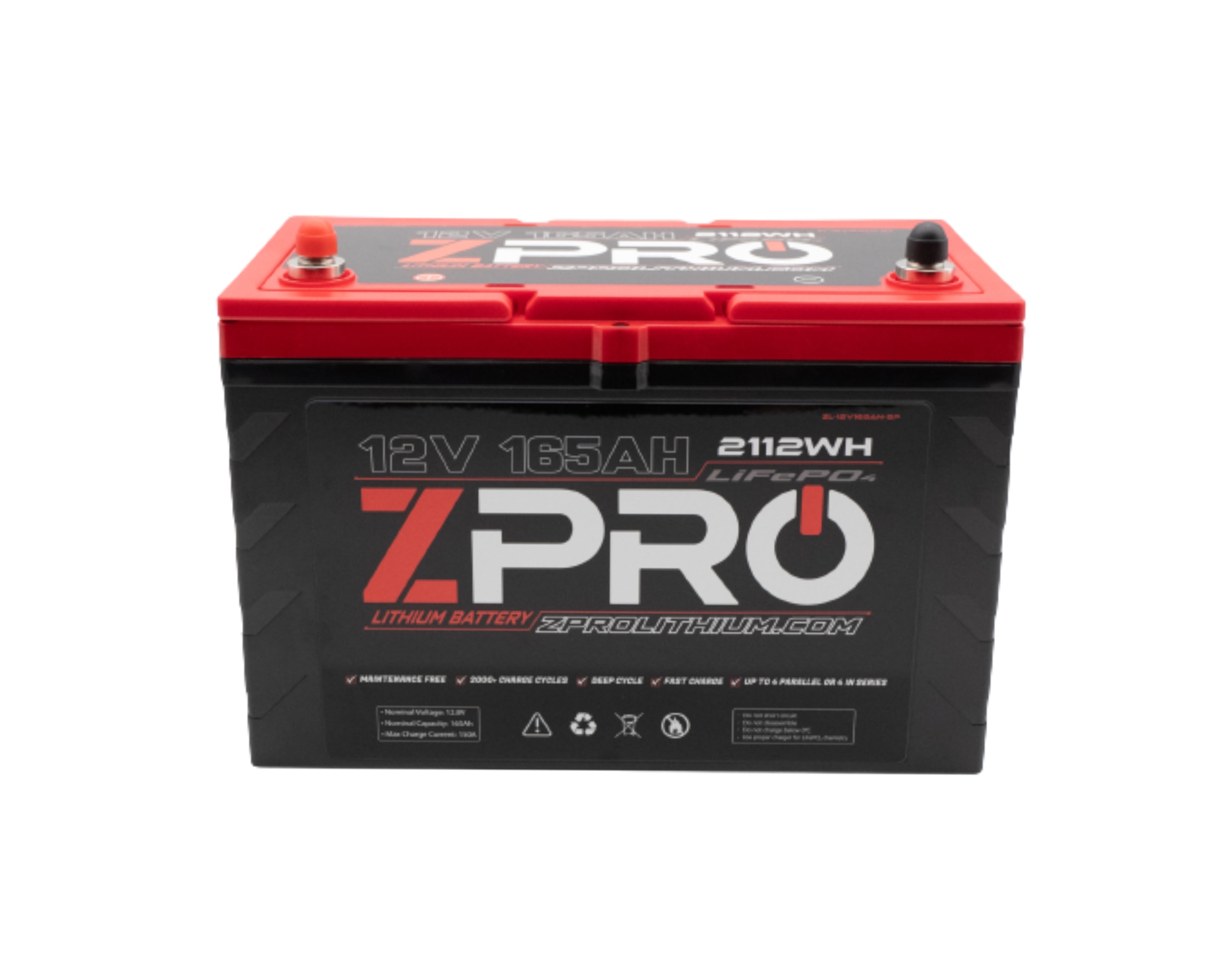 ZPRO Lithium - 12V165AH Lithium Battery