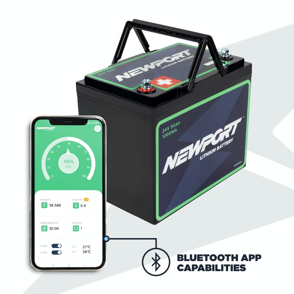 Newport 24V 50AH Battery with Charger