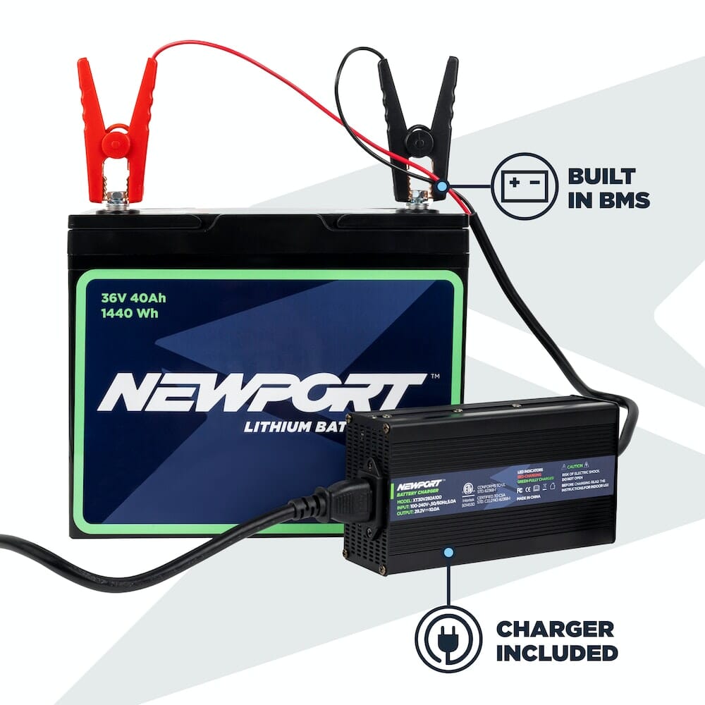 Newport 36V 40AH Battery with Charger