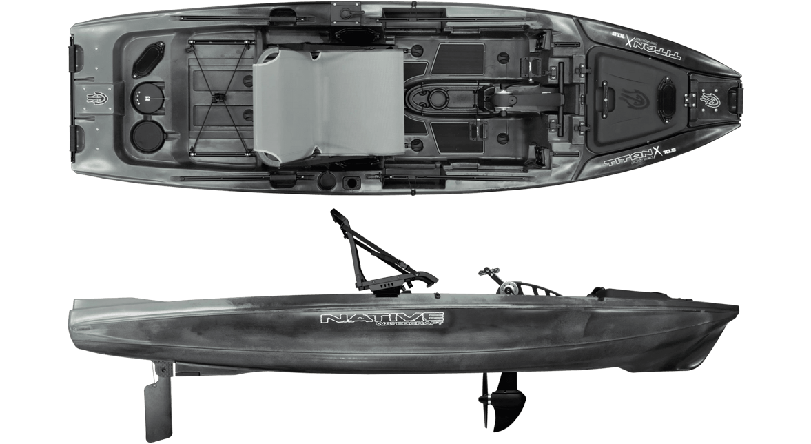 Native Watercraft Titan x Propel 10.5 Fishing Kayak, Hidden Oak